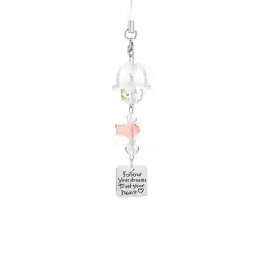 饰伴 杏运锦鲤新中式国潮 好运连连 精致高级质感  国潮轻奢小众设计日常百搭 合金 挂件 男女同款情侣款