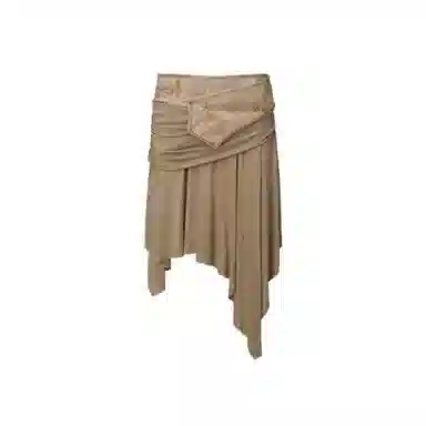 SCULPTOR Beaded Jersey Skirt Beige
