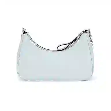 Tory Burch 151 Mercer Moon Bag Small Gray Blue