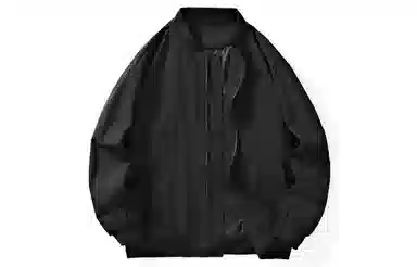 王者荣耀 美式复古学院风字母印花图案拼接撞色落肩长袖棒球领宽松休闲外套飞行夹克衫 标语款 男女同款