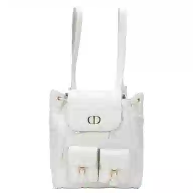 Dior Caro Backpack White