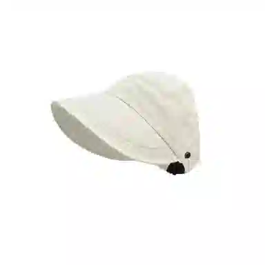 图涂丫 遮阳帽空顶渔夫帽夏季可扎马尾防紫外线 涤纶 防晒帽 男女同款情侣款