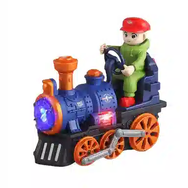 咕轹 电动蒸汽喷雾火车 玩具