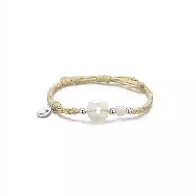 银世城 平安扣 新中式国潮平安扣手饰喜乐 玉髓 手绳 男女同款情侣款