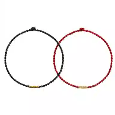 饰伴 丝缕情深好运 小众可自由新中式国潮 福气至上 本命年 精致 日常百搭 织物 手绳 男女同款情侣款