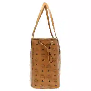 MCM Liz Visetos Tote Bag Medium Cognac