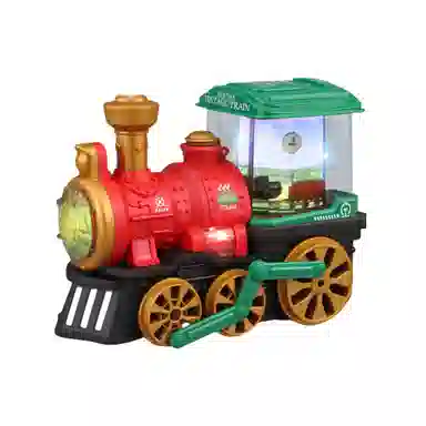 咕轹 电动蒸汽喷雾火车 玩具