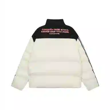 柏黛妃 条纹宽松长袖棉服 女款