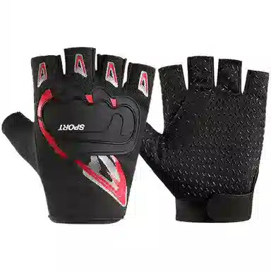 梦特娇 户外骑车健身 网格布 骑行手套 男女同款情侣款