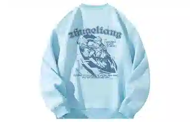 王者荣耀 卡通英雄形象英文字母美式高街落肩款宽松舒适透气帅帅青少年无性别百搭时尚潮流圆领卫衣 诸葛亮款 男女同款