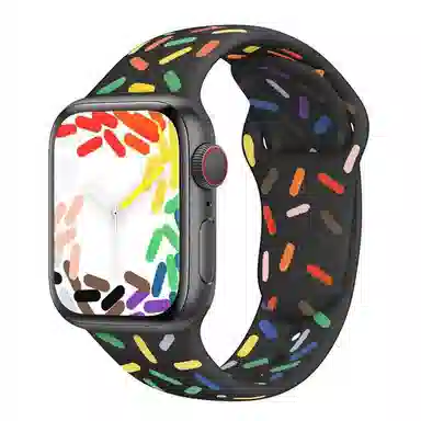 亿祈发 苹果适用 手表表带 硅胶材质 时尚男女通用