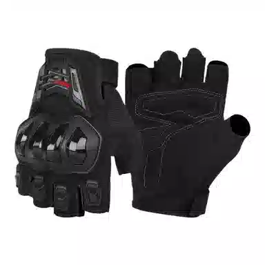 梦特娇 透气防摔防滑户外机车电动车露指骑行装备 聚酯纤维 手套 男女同款情侣款