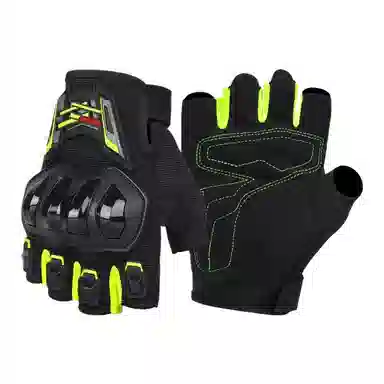 梦特娇 透气防摔防滑户外机车电动车露指骑行装备 聚酯纤维 手套 男女同款情侣款