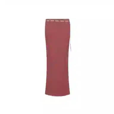 SCULPTOR Sequin Maxi Wool Skirt Fuchsia