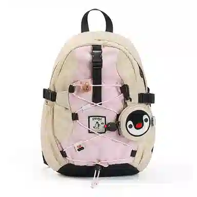 VANWALK Pingu Backpack Large Black White Plaid