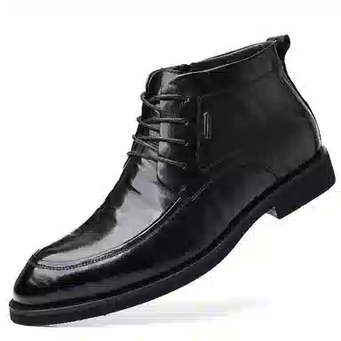 木林森 牛皮革 英伦潮流商务 短靴 男款