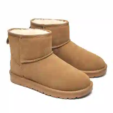 卡奇奥蒂 牛反绒 保暖防滑耐磨 时尚舒适百搭经典 短筒 雪地靴 男女同款