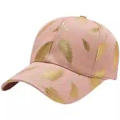 图涂丫 出游时尚 休闲羽毛图案圆顶 涤纶 鸭舌帽 男女同款情侣款