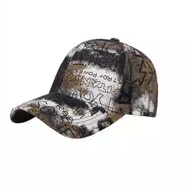 图涂丫 百搭潮嘻哈遮阳 字母涂鸦休闲外出防晒 涤纶 鸭舌帽 男女同款情侣款