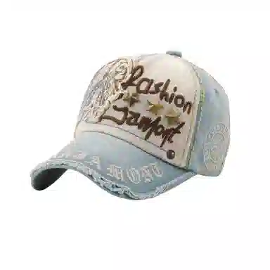 图涂丫 刺绣运动防晒休闲百搭时尚大头围 涤纶 鸭舌帽 男女同款情侣款