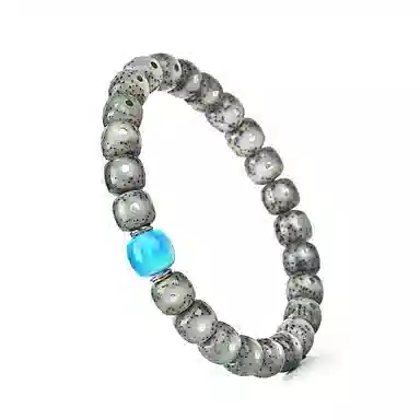 钰澜文玩 【银鳞·溯渊】耀月佛珠转运珠 星月菩提 手串 男女同款情侣款