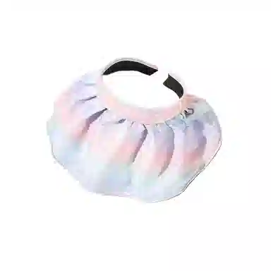 图涂丫 韩版渐变色黑胶贝壳紫外线遮阳 涤纶 防晒帽 男女同款情侣款