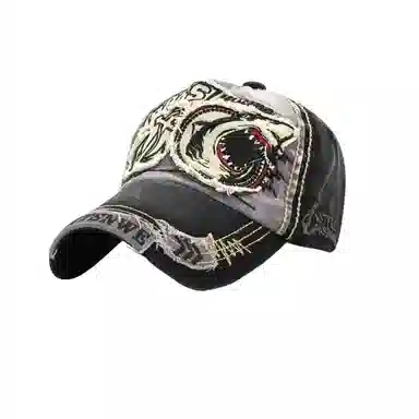 图涂丫 刺绣运动防晒休闲百搭时尚大头围 涤纶 鸭舌帽 男女同款情侣款