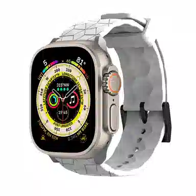 亿祈发 表带 苹果适用 硅胶材质 足球纹男女通用