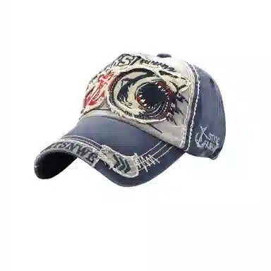 图涂丫 刺绣运动防晒休闲百搭时尚大头围 涤纶 鸭舌帽 男女同款情侣款