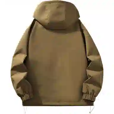 王者荣耀 美式复古多口袋拼接撞色连帽外套户外运动爬山百搭时尚夹克衫 标语款 男女同款