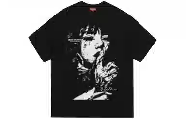 REXSHION Graffiti Print T-Shirt