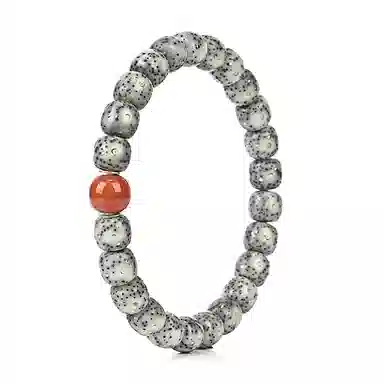 钰澜文玩 【天罡星砂】朱砂搭配款文玩佛珠转运珠 星月菩提 手串 男女同款情侣款