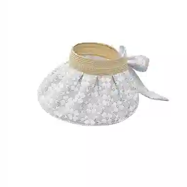 图涂丫 编织空顶帽子遮脸防紫外线夏季遮阳太阳帽贝壳帽 聚酯纤维 防晒帽 男女同款情侣款