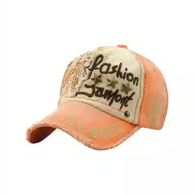 图涂丫 刺绣运动防晒休闲百搭时尚大头围 涤纶 鸭舌帽 男女同款情侣款