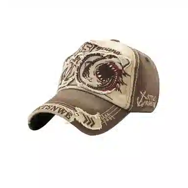 图涂丫 刺绣运动防晒休闲百搭时尚大头围 涤纶 鸭舌帽 男女同款情侣款