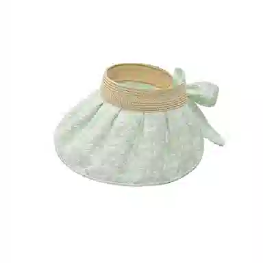 图涂丫 编织空顶帽子遮脸防紫外线夏季遮阳太阳帽贝壳帽 聚酯纤维 防晒帽 男女同款情侣款