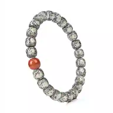 钰澜文玩 【天罡星砂】朱砂搭配款文玩佛珠转运珠 星月菩提 手串 男女同款情侣款