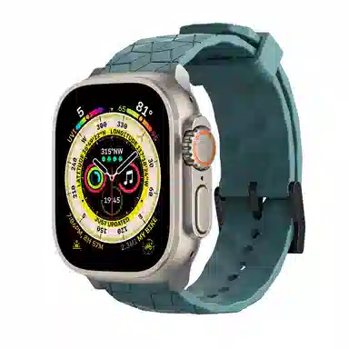 亿祈发 表带 苹果适用 硅胶材质 足球纹男女通用