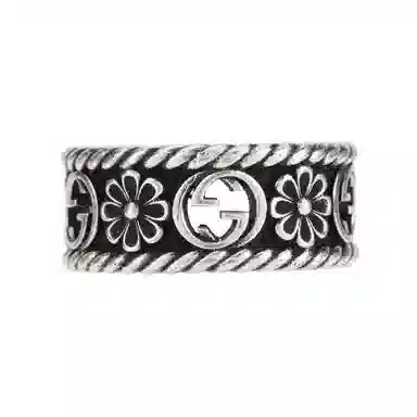 Gucci Interlocking G Silver Ring