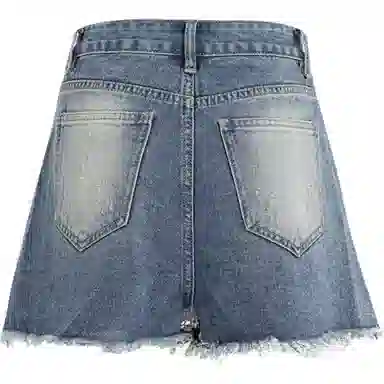 拾籍 通勤简约舒适时尚牛仔短裤 女款