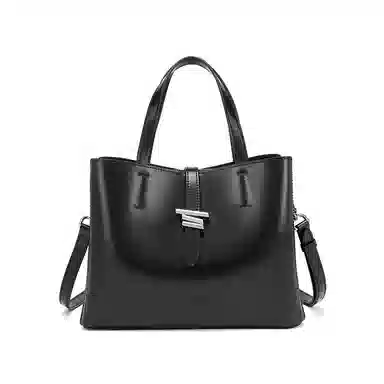 红蜻蜓 大容量休闲上班通勤水桶包  牛皮  手提包斜挎包单肩包 常规 黑色/咖啡色