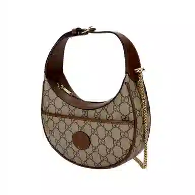 Gucci Half Moon Bag Beige