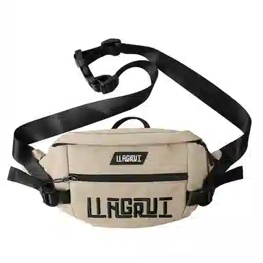 帕克熊 游玩大容量手机包时尚休闲潮 尼龙 单肩斜挎胸包 男女同款情侣款 多色