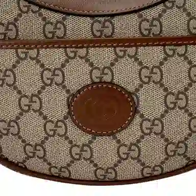 Gucci Half Moon Bag Beige