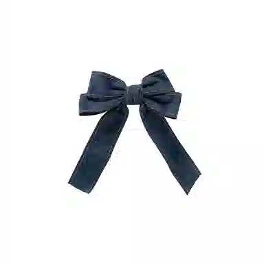 水中玉 蝴蝶结牛仔鸭嘴夹发卡后脑勺盘发抓夹高级感发卡头饰夹子 亚克力 发夹 女款