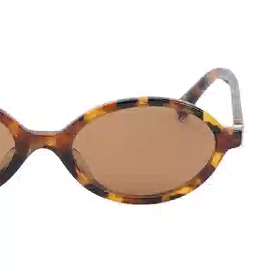 Miu Miu Oval Sunglasses Brown