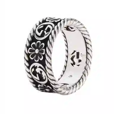 Gucci Interlocking G Silver Ring