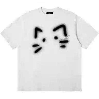 K411 Hand-Painted Cat Logo T-Shirt