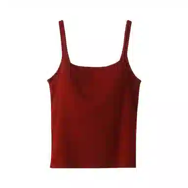 内在密码 蚕丝方领自带胸垫显瘦百搭吊带 女款