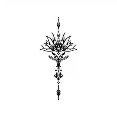 馨枕居  蕾丝蝴蝶手枪刺链草本纹身贴